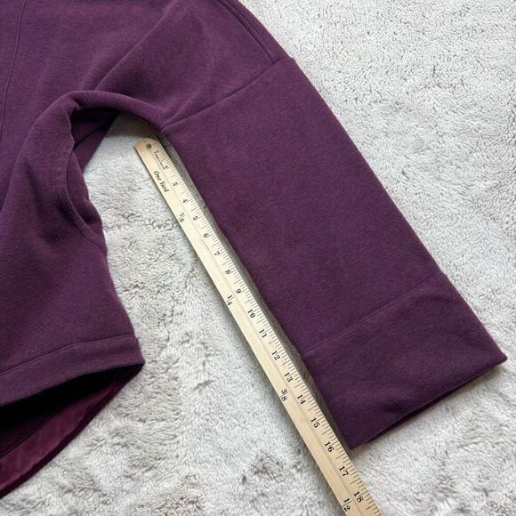 Athleta Sweater Womens Size Small Cozy Karma Funnel Neck Sweatshirt Burgundy - Picture 7 of 9